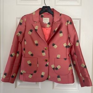 Kate Spade size00 pineapple jacquard jacket